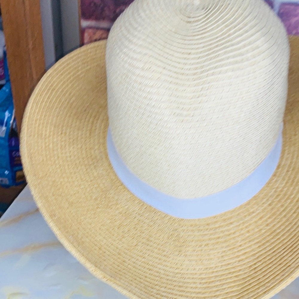 Tan Paper Western Style Cowboy Western Beach Hat - Picture 6 of 8